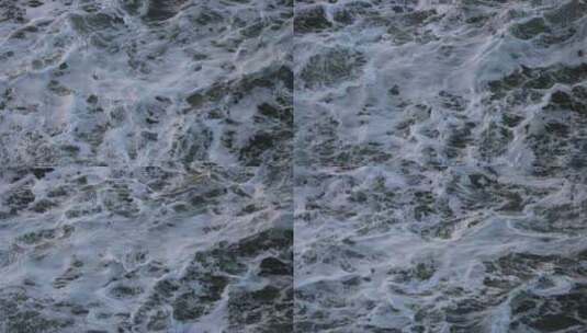 山东威海高区玛伽山下的海浪高清在线视频素材下载