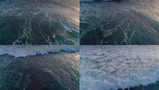 海面上的波浪航拍高清在线视频素材下载