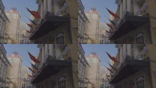 4K电影感素材——城市街角高清在线视频素材下载
