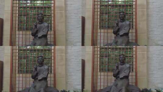 上海鲁迅公园鲁迅纪念馆鲁迅故居4K实拍高清在线视频素材下载