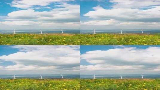 蓝天白云户外自然风光4k延时摄影高清在线视频素材下载