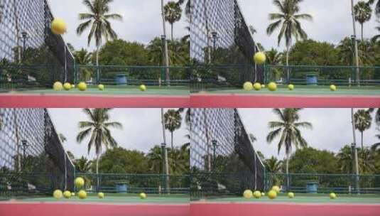 网球 打网球 运动 竞技 场地 比赛高清在线视频素材下载