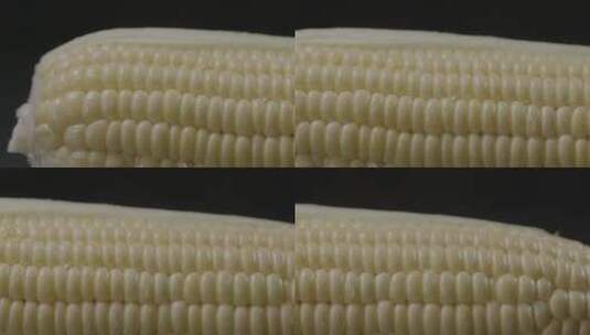 一个水果玉米从左向右展示LOG高清在线视频素材下载