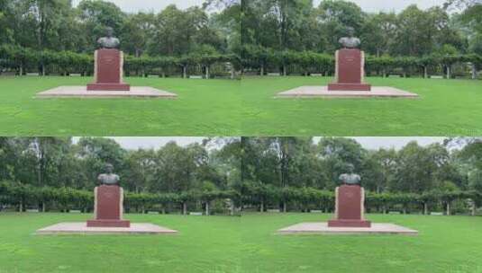 孙中山先生雕像视频高清在线视频素材下载