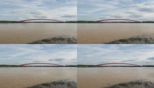 雨季来临时的东莞水道特大桥高清在线视频素材下载