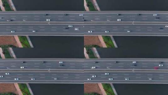 航拍城市交通-车辆行驶-交通车流立交桥高清在线视频素材下载