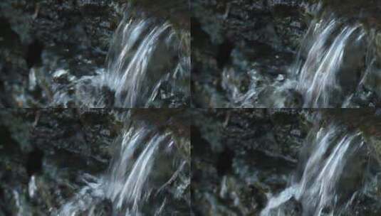 溪流中的小瀑布高清在线视频素材下载