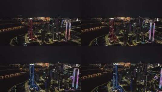 横琴IFC夜景高清在线视频素材下载