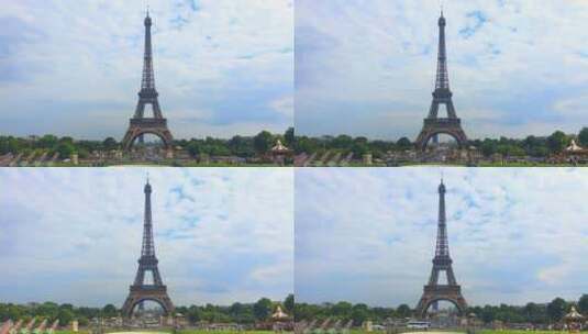 巴黎的埃菲尔铁塔高清在线视频素材下载