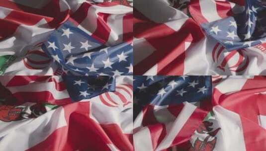 美国国旗帆布高清在线视频素材下载