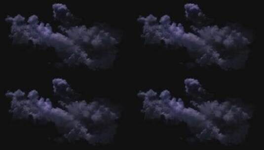 4k夜晚暴风雨闪电云层视频素材 (2)高清在线视频素材下载