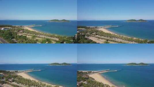 三亚分界洲岛航拍高清在线视频素材下载