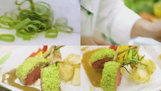 西餐 沙拉 美食高清在线视频素材下载