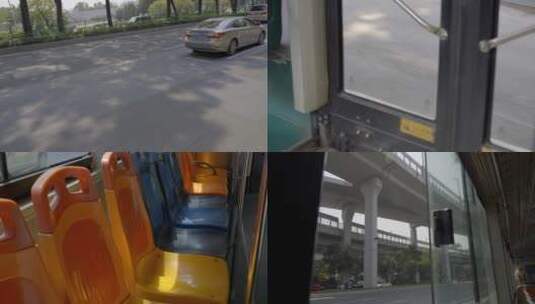 2023广州天河乘坐公交车大合集高清在线视频素材下载