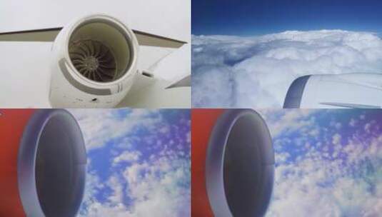 飞机引擎航空发动机客机发动机高清在线视频素材下载