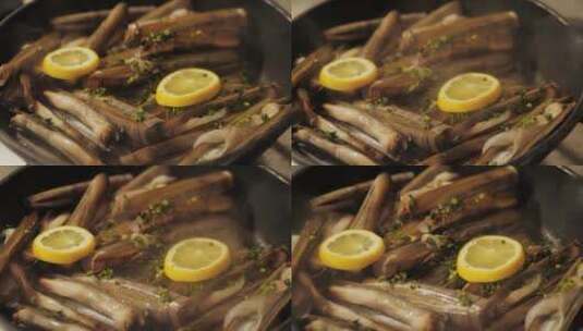 制作海鲜蛏子美食高清在线视频素材下载