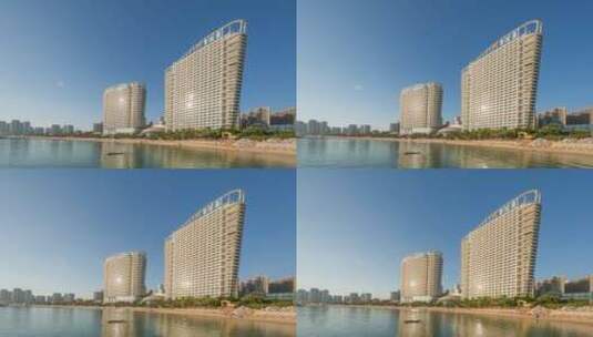 惠东十里银滩酒店高清在线视频素材下载
