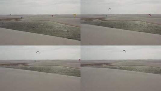 在海上风筝冲浪高清在线视频素材下载