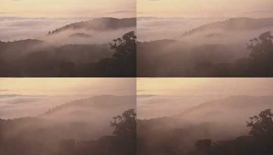 迷雾山脉高清在线视频素材下载