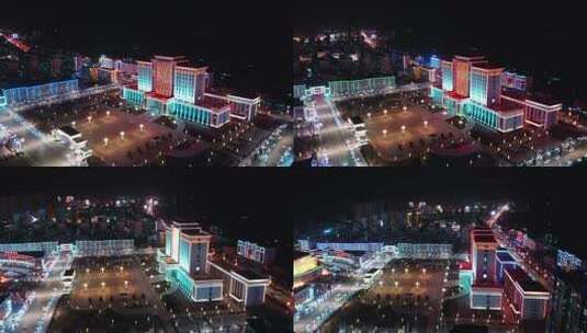 4K航拍城市夜景高清在线视频素材下载