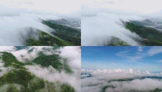 自然风景绿水青山云海高清在线视频素材下载