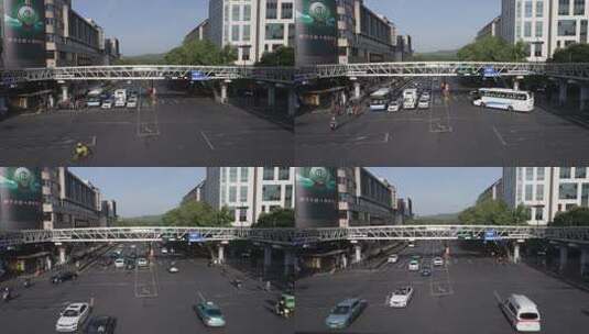 杭州庆春路 街景高清在线视频素材下载