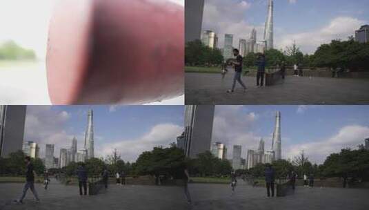 上海古城公园高清在线视频素材下载