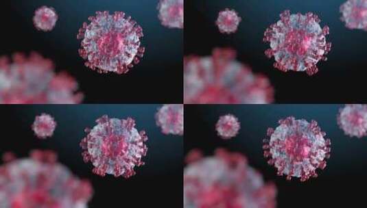 3D细菌、病毒高清在线视频素材下载