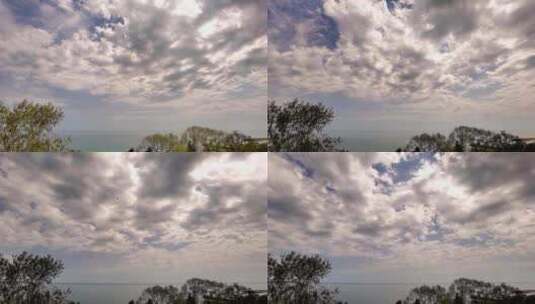 海面上的天空风景高清在线视频素材下载