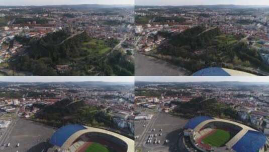 葡萄牙莱里亚市航拍高清在线视频素材下载