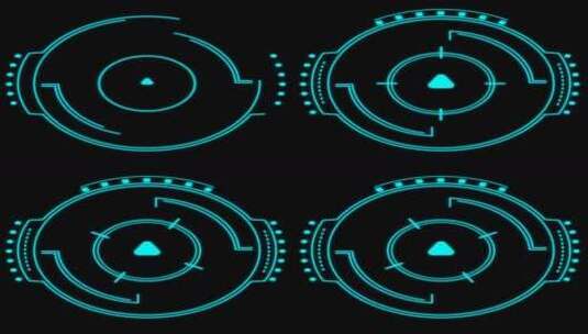 科技HUD 虚拟科技 科技元素高清在线视频素材下载