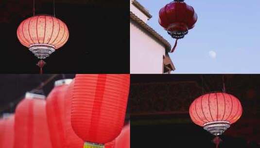 喜庆中国风实拍灯笼风俗人文视频素材高清在线视频素材下载