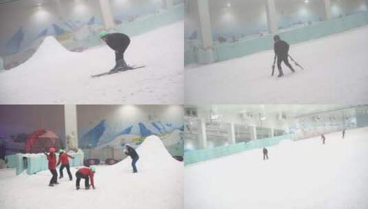 滑雪 滑雪场高清在线视频素材下载
