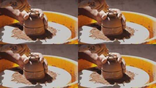 手工陶瓷 泥塑高清在线视频素材下载