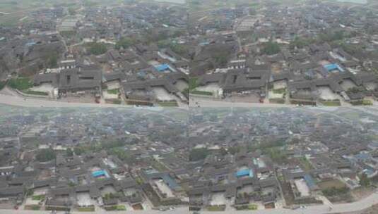 南方传统集中村落荆坪古村航拍高清在线视频素材下载