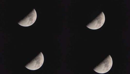 月球 月光 满月 月夜  夜晚的月亮高清在线视频素材下载