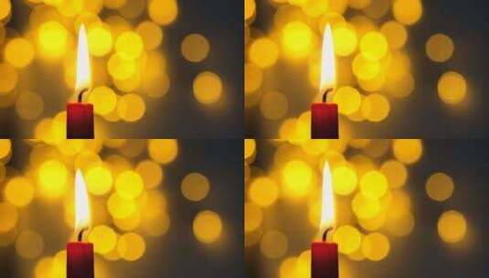 特写生日宴会上的红蜡烛高清在线视频素材下载