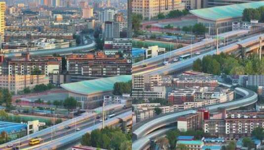 4K高清沈阳宣传片城市南北快速路交通高清在线视频素材下载