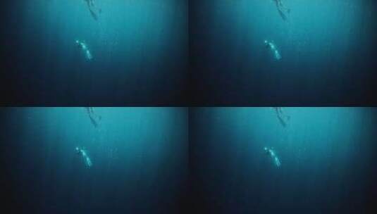 海底自由潜高清在线视频素材下载