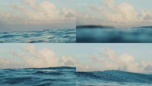大海上汹涌的海浪4k高清在线视频素材下载