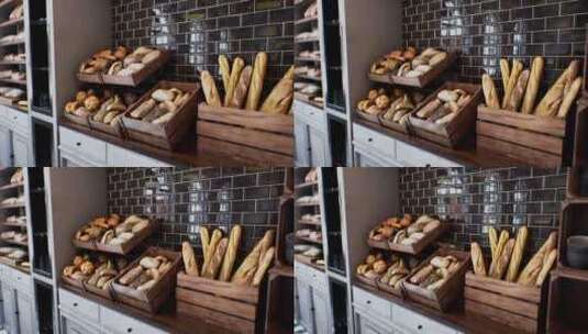 面包面包制作面包特写高清在线视频素材下载