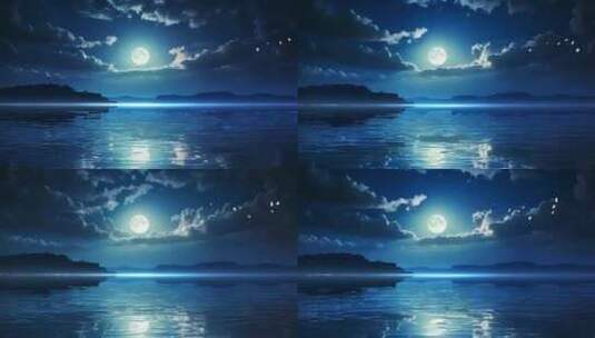海上升明月高清在线视频素材下载