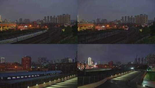 南宁望州路高铁火车视频素材高清在线视频素材下载