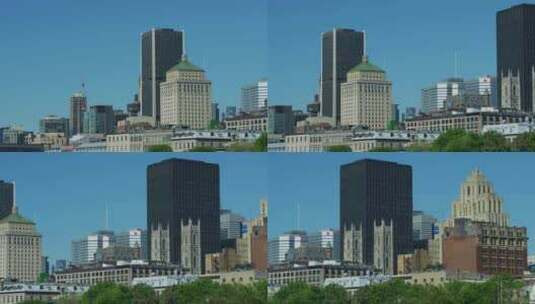 蒙特利尔的摩天大楼高清在线视频素材下载