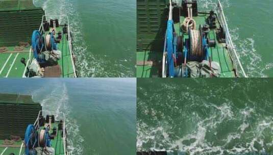 轮船行驶海浪实拍高清在线视频素材下载