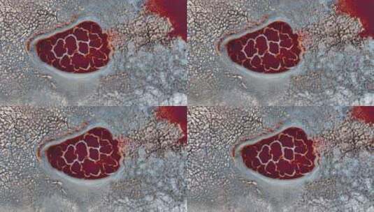 地球心脏 乌兰湖 腾格里沙漠  阿拉善高清在线视频素材下载