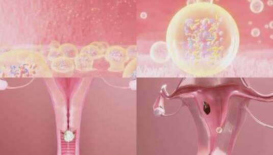 子宫卵巢生殖恢复健康高清在线视频素材下载