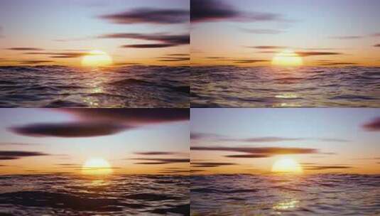 海上日出景象高清在线视频素材下载