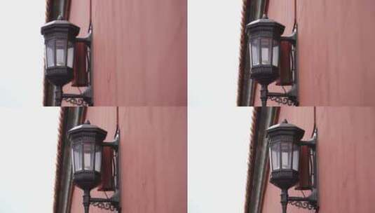 故宫红墙和灯高清在线视频素材下载