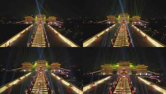 隋唐洛阳城九洲池表演高清在线视频素材下载